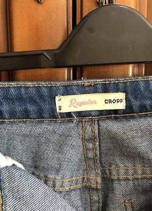 Mom джинси з вишивкою cropp2 фото