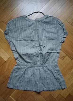 Блуза з рукавом фонарик сіра2 фото