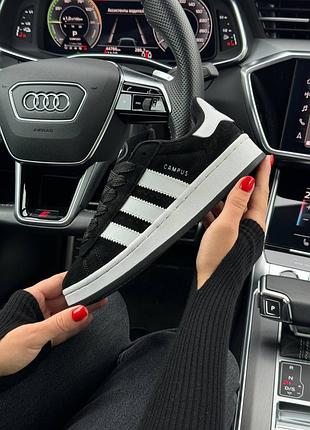 Жіночі кросівки adidas originals campus black white