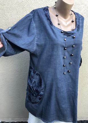 Блуза,рубаха,туника с косынкой,этно бохо стиль,большой размер5 фото