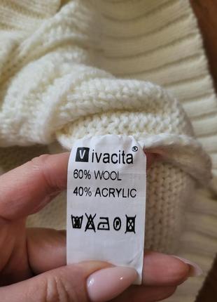 Очень теплый удлиненный свитер vivacita турция7 фото