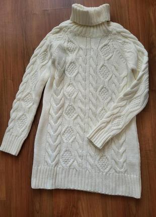 Очень теплый удлиненный свитер vivacita турция1 фото