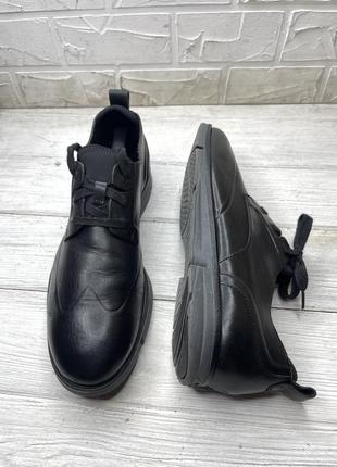 Черные стильные туфли мокасины clarks tommy polo ecco camper diesel5 фото