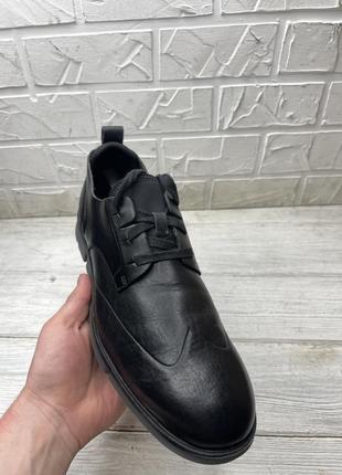 Черные стильные туфли мокасины clarks tommy polo ecco camper diesel2 фото