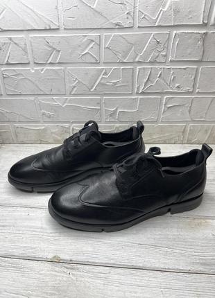 Черные стильные туфли мокасины clarks tommy polo ecco camper diesel6 фото