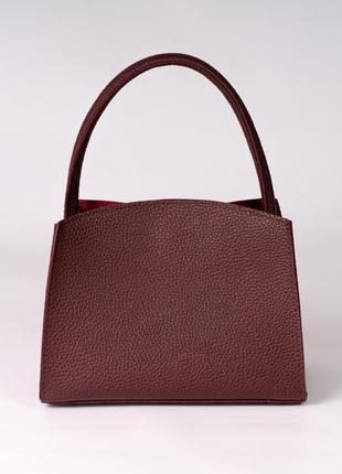 Женская сумка бордовая сумочка бордовый клатч через плечо классическая сумочка трапеция3 фото