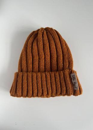 Теплая шапочка на 1-3 месяца