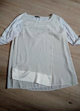 Классическая белая шифоновая блузка1 фото