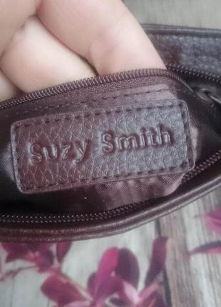 Велика та маленька коричнева сумочка suzy smith на коротких ручках3 фото