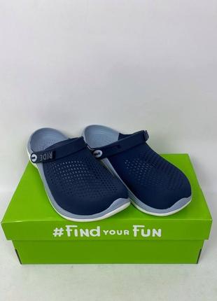 Literide 360 navy/blue синие кроксы crocs