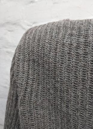 Le tricot perugia italy оригинальный пуловер из шерсти с шелком и кашемиром с серым бристой патиной6 фото
