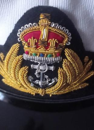 Старая офицерская фуражка royal navy королевство морской флот4 фото