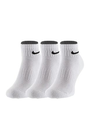 Шкарпетки nike u nk everyday cush ankle 3pr (sx7667-100)