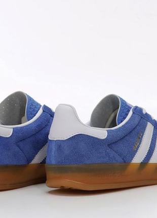 Adidas gazelle indoor blue bird  cloud white.3 фото