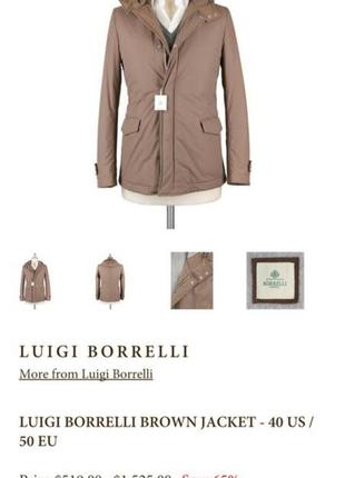 Новая куртка ветровка пиджак luigi borrelli , оригинал италия (cos massimo sander polo laurent toteme  arket boss3 фото