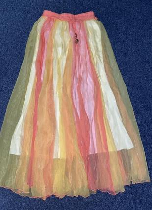 Юбочка длинная шифон-легкая