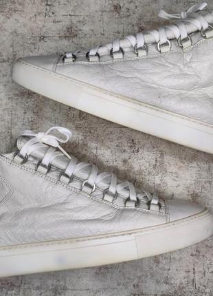 Кроссовки balenciaga arena high top оригинал кожаные белые кеды высокие2 фото