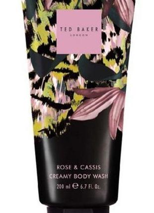 Кремовый гель для душа ted baker  «роза и смородина »