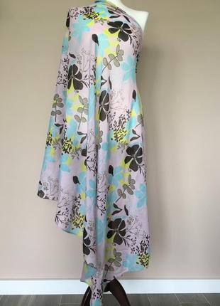 Шелковый платок шарф палантин парео италия в стиле dior