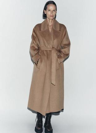 Пальто zara zw collection із вовною