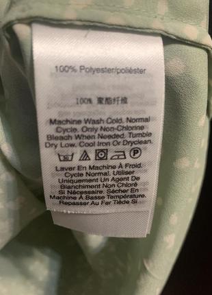 Блузка dkny, оливкова, xl, прямого крою, без рукавів 3