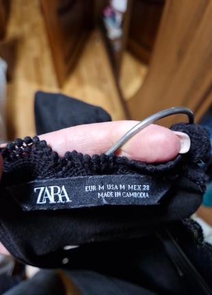 Платье зара zara черная искусственная замша5 фото