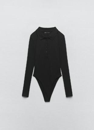 Черный боди zara s1 фото