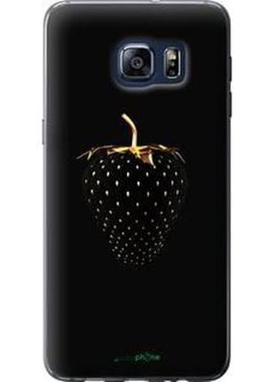 Чохол на samsung galaxy s6 edge plus g928 чорна полуниця "3585u-189-2448"