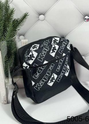 Мужская женская стильная и качественная сумка черный текстиль3 фото
