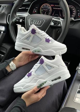 Nike jordan retro 4 fleece termo white purple w