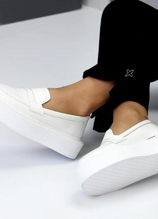 Кожаные лоферы 🤍