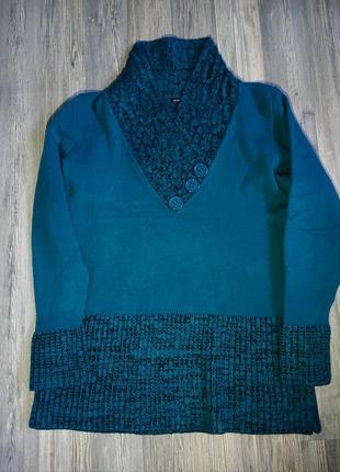 Красивый женский свитер кофта большой размер батал 50 /52/54 джемпер пуловер4 фото