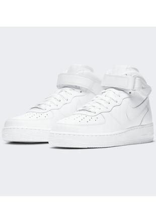 Высокие кеды, кроссовки женские кеды nike wmns air force 1 '07 mid rec 160397 оригинал