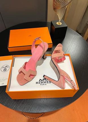 Босоніжки на підборах в стилі hermes2 фото