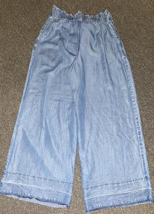 Штаны -широкие джинсовые2 фото