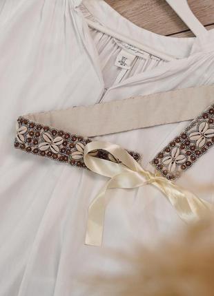 Пояс из бисера и ракушек в стиле zara 3