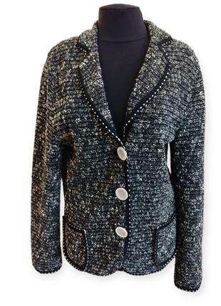 Винтажный твидовый пиджак  кардиган   rena lange