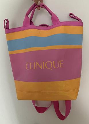 Яркий пляжный рюкзак сумка clinique оригинал