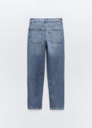 Джинсы mom fit high waist от zara, распродаж9 фото