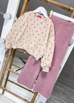 Стильний вельветовий костюм для дівчат