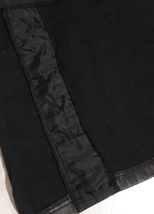 Черная короткая юбка primark/юбка с шнуровкой6 фото