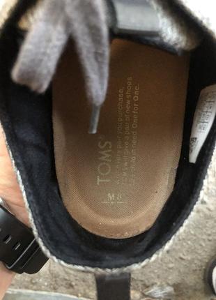 Мужские кеды мокасины toms6 фото