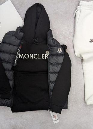 Мужские брюки + худи + жилетка moncler1 фото