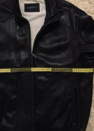 Кожаная курточка gilberto италия оригинал бренд куртка бомбер diesel hugo boss размер xl,l,xxl больш4 фото