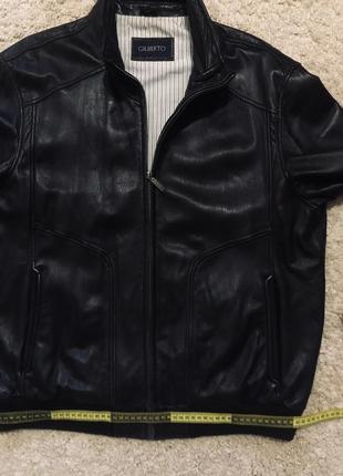 Кожаная курточка gilberto италия оригинал бренд куртка бомбер diesel hugo boss размер xl,l,xxl больш8 фото