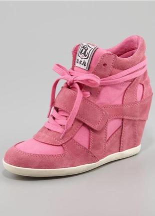 Victoria’s secret ash bowie suede wedge sneakers оригинал сникерсы