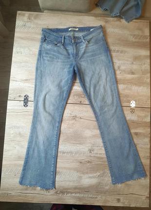 Джинсы levis 715 женские клёш2 фото