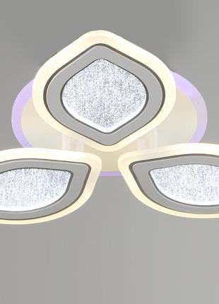 Люстра світлодіодна акрилова sirius b yh902/3 wt