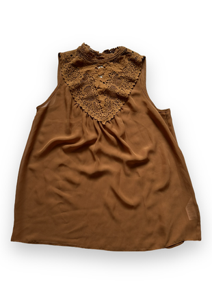 Женская блуза коричневая 😍 майка