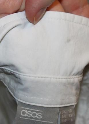 Белый женский боди, комбидресс блузкой, размер s от asos9 фото